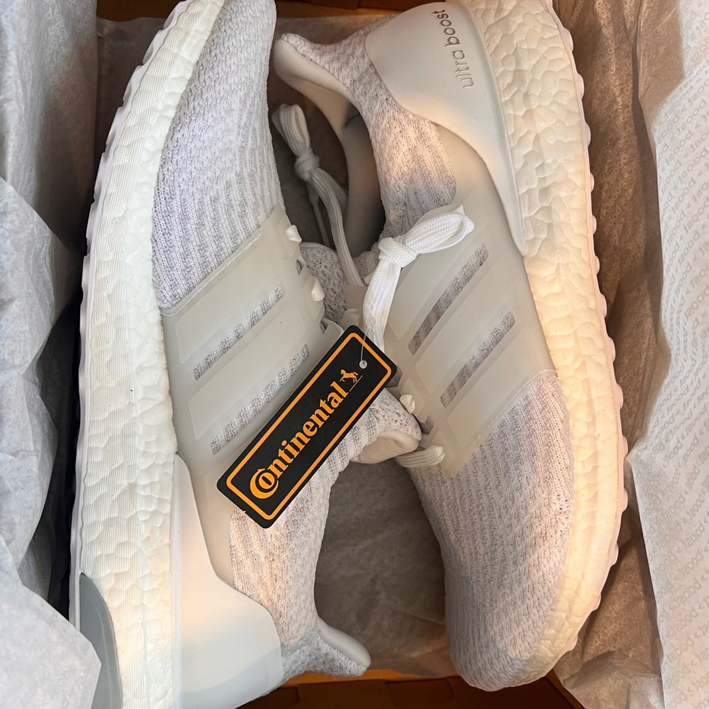 White Adidas Continental Men’s Ultraboost